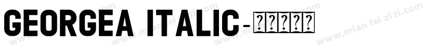 GEORGEA Italic字体转换